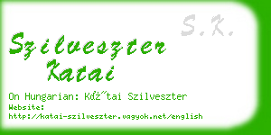 szilveszter katai business card